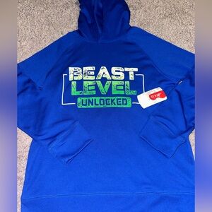 BCG Youth boys medium beast level unlocked mesh hoodie sweatshirt 10-12 NWT